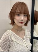 ブリーチなしカラー伸ばしかけヘア簡単スタイリング小顔ヘア