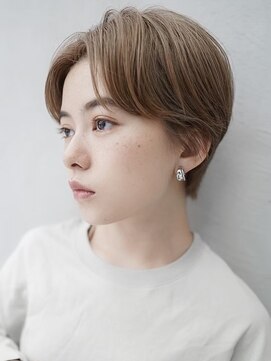 ギークス(GEEKS) 【GEEKS渋谷】マッシュショート/マロンベージュ/冬ヘア/20代30代