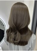 【verda】ブリーチなしダブルカラー　オリーブベージュ