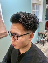 スタンドバーバー 柏(STAND BARBER)&nbsp;MEN’S HAIR/サーフカール/刈り上げセンターパート/柏