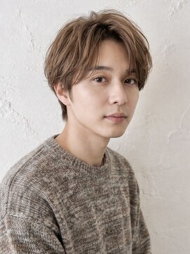 ノア(NOA) 【NOA】柔らか質感センター韓国風メンズスタイル