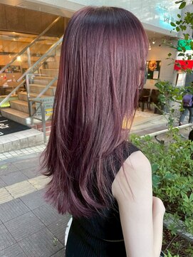 ジェコ ブラン(gecko. brun) レイヤーロング/ラベンダーピンク/髪質改善カラー♯武蔵小山