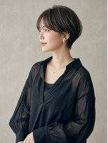 ヘアーメイクパウダー 天王寺寺田町店(Hair make powder)&nbsp;大人可愛い20代30代40代小顔ひし形ハンサムショート丸み前下がり