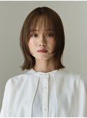 柔らかミディアムボブ