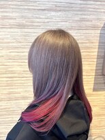 フェリエットバイビークール(feliette by Be-COOL)&nbsp;レイヤーカット×ミルクティーブロンド。インナー