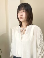 エアージーモ 小倉店(Fate design Air G mo) 顔周りレイヤーストレート