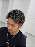 縦落ちツイスパ　シャドーパーマ　大人パーマ