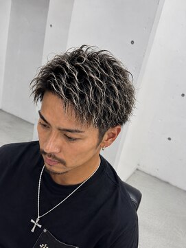 メンズ ラピス(Men's Lapis) 縦落ちツイスパ　シャドーパーマ　大人パーマ