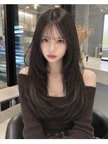 サムシング(Something.)&nbsp;韓国風レイヤー/艶ブラウン/髪質改善トリートメント