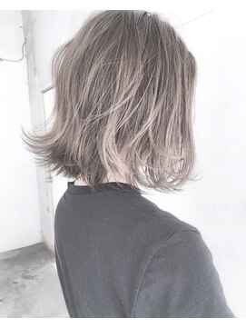 ヘアーアンドアトリエ マール(Hair&Atelier Marl) 【Marlアプリエ】ホワイトラベンダーの外ハネボブ