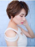 【morio池袋】今年流行大人かわいい小顔丸みショート#