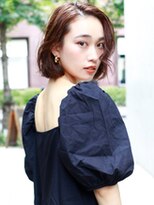 ラフィス ヘアー エルア 武庫之荘店(La fith hair elua)  【La fith】 かきあげ前髪×ミディアム