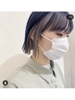 アンス 大阪梅田(ANs.)&nbsp;インナーカラー、ハイトーン、シルバー、ネイビーカラー