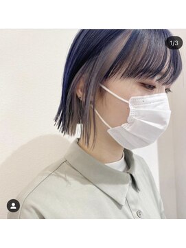 アンス 大阪梅田(ANs.) インナーカラー、ハイトーン、シルバー、ネイビーカラー