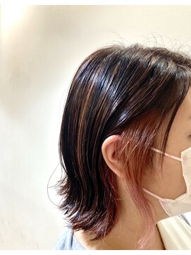 フィックスヘアー 梅田店(FIX-hair) イヤリングカラー/ピンクベージュ