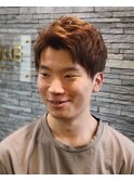 躍動感あるツーブロックショート<理容室>メンズ/虎ノ門/眉毛