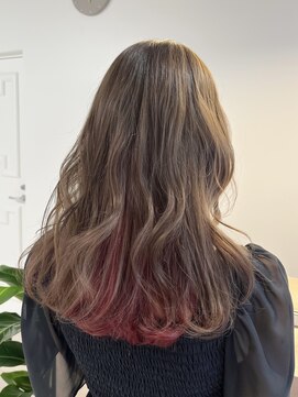 アメリ(ameri) 【ameri satomi】インナーカラー×ミルクティー&ピンク