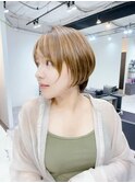 ☆ショートグラデーションインナーカラー大人前髪ハイライト