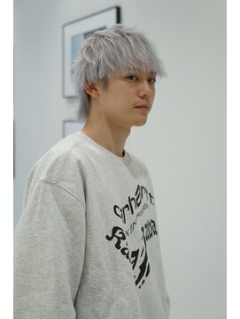 ハイブ 金沢(Hive) ホワイトカラーブリーチメンズカットハイトーン