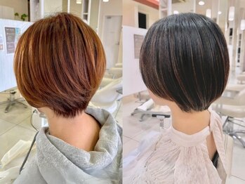 ラ ブーケ 大垣店(La Bouquet)の写真/毛先数ミリ単位のこだわりで毛流れと毛束が変わる*再現性抜群ショートボブを貴女へ…[岐阜/大垣/学割U24]