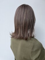 ベル バイ マグ 諏訪店(belle by Mag)&nbsp;20代30代40代ブルーカラーロングウルフ毛先パーマ耳掛け美肌