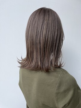 ベル バイ マグ 諏訪店(belle by Mag) 20代30代40代ブルーカラーロングウルフ毛先パーマ耳掛け美肌