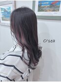 イヤリングカラー×パープルアッシュ