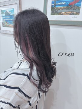 オーシー 志比口店(O'sea) イヤリングカラー×パープルアッシュ