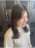 オリーブベージュ大人可愛い透明感立体感×なみなみウェーブ