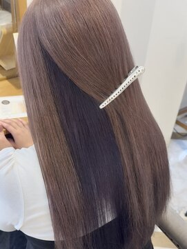 ラビスモア(Lovis moa) 切りっぱなしボブ/ピンクブラウン/エアリーロング/美髪のススメ