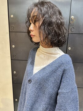 ヘアー アイス ルーチェ(HAIR ICI LUCE) カジュアルボブ　クリクリパーマ　軟毛　カジュアルパーマ　西田