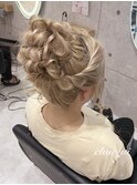 高めアップ【クランソア】ヘアメ/ヘアセット/心斎橋