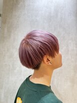 フィゼル あべのルシアス店(Aujua fizelle) マッシュカット×ピンクパープルカラー