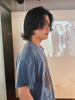 ノラジャーニー(NORA Journey)&nbsp;メンズボブウルフメンズミディアムレイヤーカットメンズウルフ