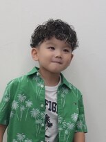 アストロ(ASTRO)&nbsp;ホワイトメッシュ×韓国風キッズパーマおしゃれキッズ男の子