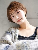 ギークス(GEEKS)&nbsp;【GEEKS渋谷】耳かけショートボブ/シースルーバング/秋冬カラー