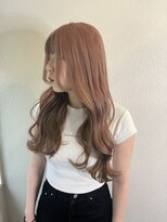 トリコ 梅田茶屋町店(trico)&nbsp;ピンクベージュ×ブラウンベージュインナーカラー♪