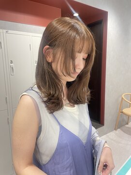 ブリーチなしベージュ