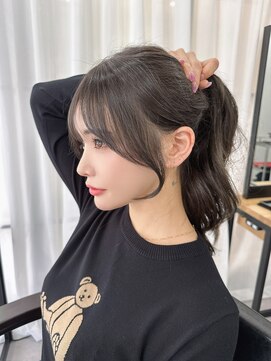 キティー サカエ(kiti SAKAE) 盛れる顔周り小顔 後れ毛 サイドバング 結べるレイヤー