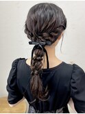 ふわふわ編み下ろしアレンジ
