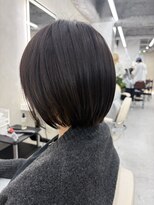 サンドレオ 新宿店(sand Leo)&nbsp;顔周りカット/縮毛矯正/ダークブラウン/コーラルピンク