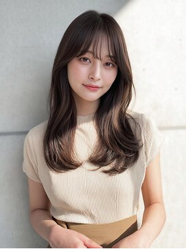 ラル 水戸県道50号店(Lalu.) イメチェン/ピンクベージュ/アンブレラカラー/前髪/水戸