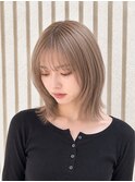 【ブリーチありミルクティーベージュ×レイヤーボブ】#