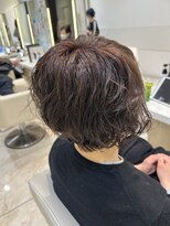 ケンジ 平塚 アネッタ(KENJE annetta)&nbsp;ショートパーマ／ビフォーアフター