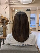 エリン バイ リル ヘアー 本陣(eLin by LiL hair)&nbsp;レイヤーカット/アディクシーカラー/イルミナカラー