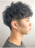 【FURUSHOashiya 來本康男】濡れ髪ツイストパーマ ツーブロック