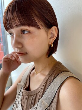 グリーン 表参道(green) 【green表参道】ミニボブ×暖色カラー