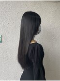 艶グレーブラックカラー+シールエクステ50本