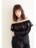 イメチェン/似合わせカット/フルバング/レッドブラウン/幡ヶ谷