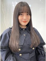 ラブクロムトーキョー オモテサンドウ(LOVECHROME OMOTESANDO)&nbsp;表参道髪質改善トリートメントぱっつん前髪フェミニンモード黒髪